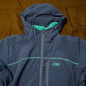 Men’s Outdoor Research Razoredge Hooded Jacket size L.